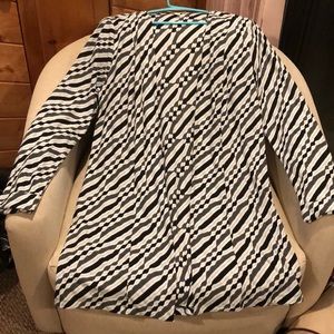 Black white and grey lightweight cardigan/blazer